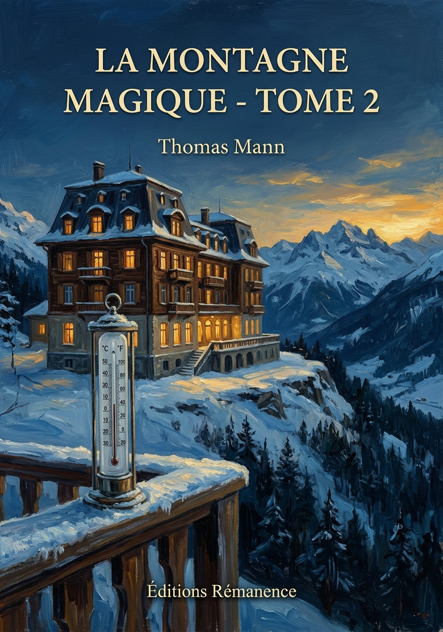 Livre La Montagne magique - Tome 2 par Thomas Mann - Couverture - Editions Remanence