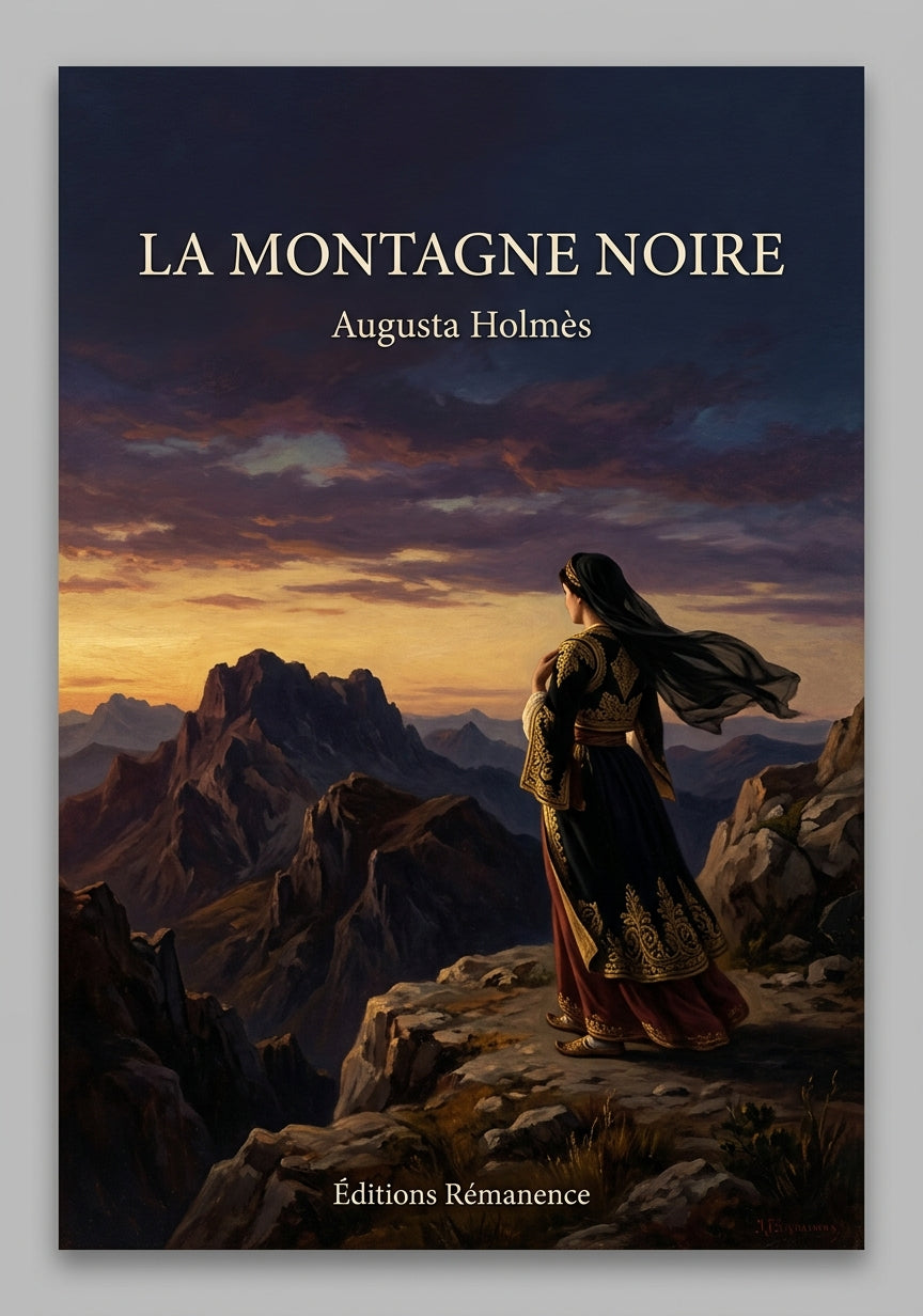 Livre La Montagne noire par Augusta Holmès - Couverture - Editions Remanence
