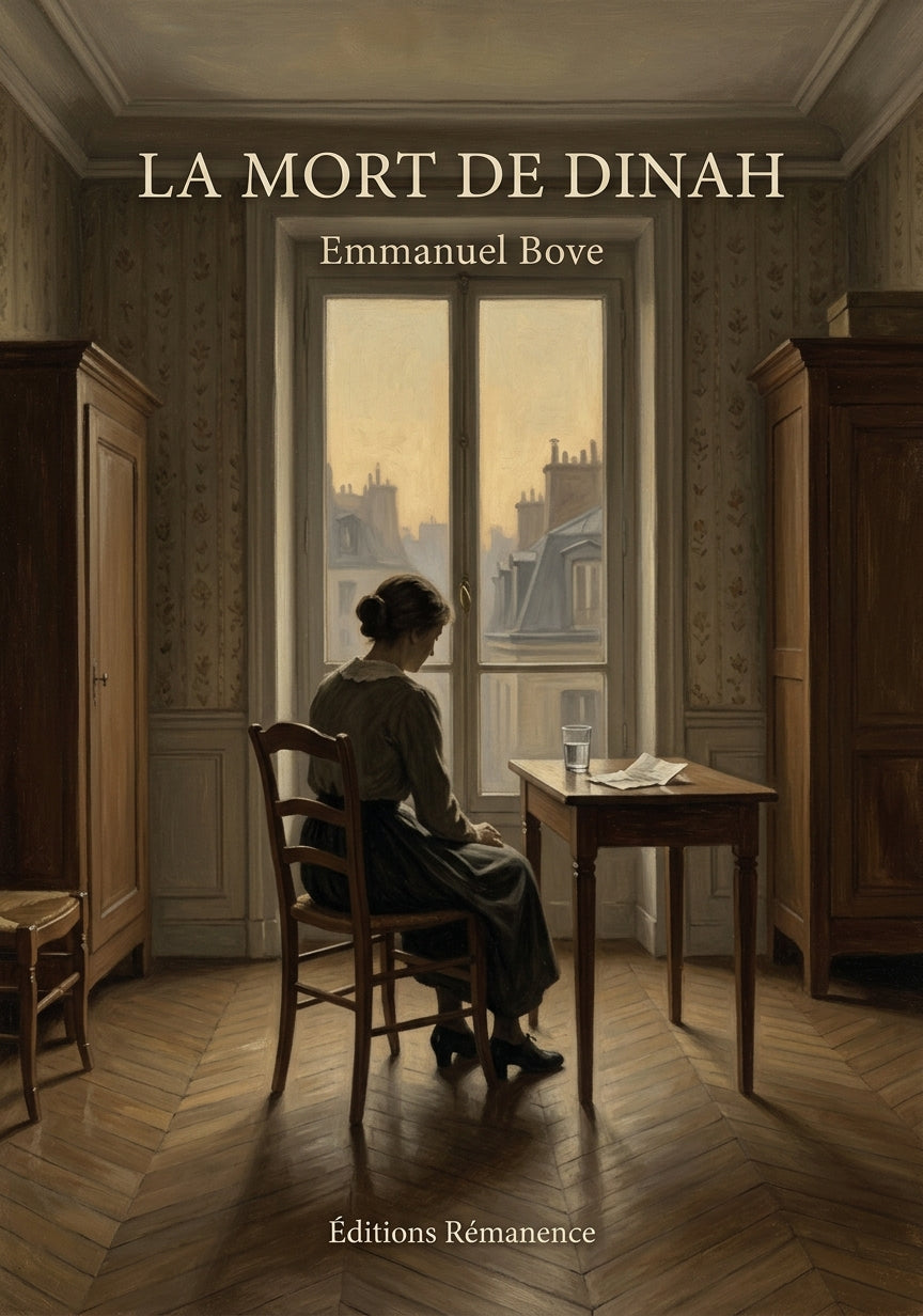 Livre La Mort de Dinah par Emmanuel Bove - Couverture - Editions Remanence