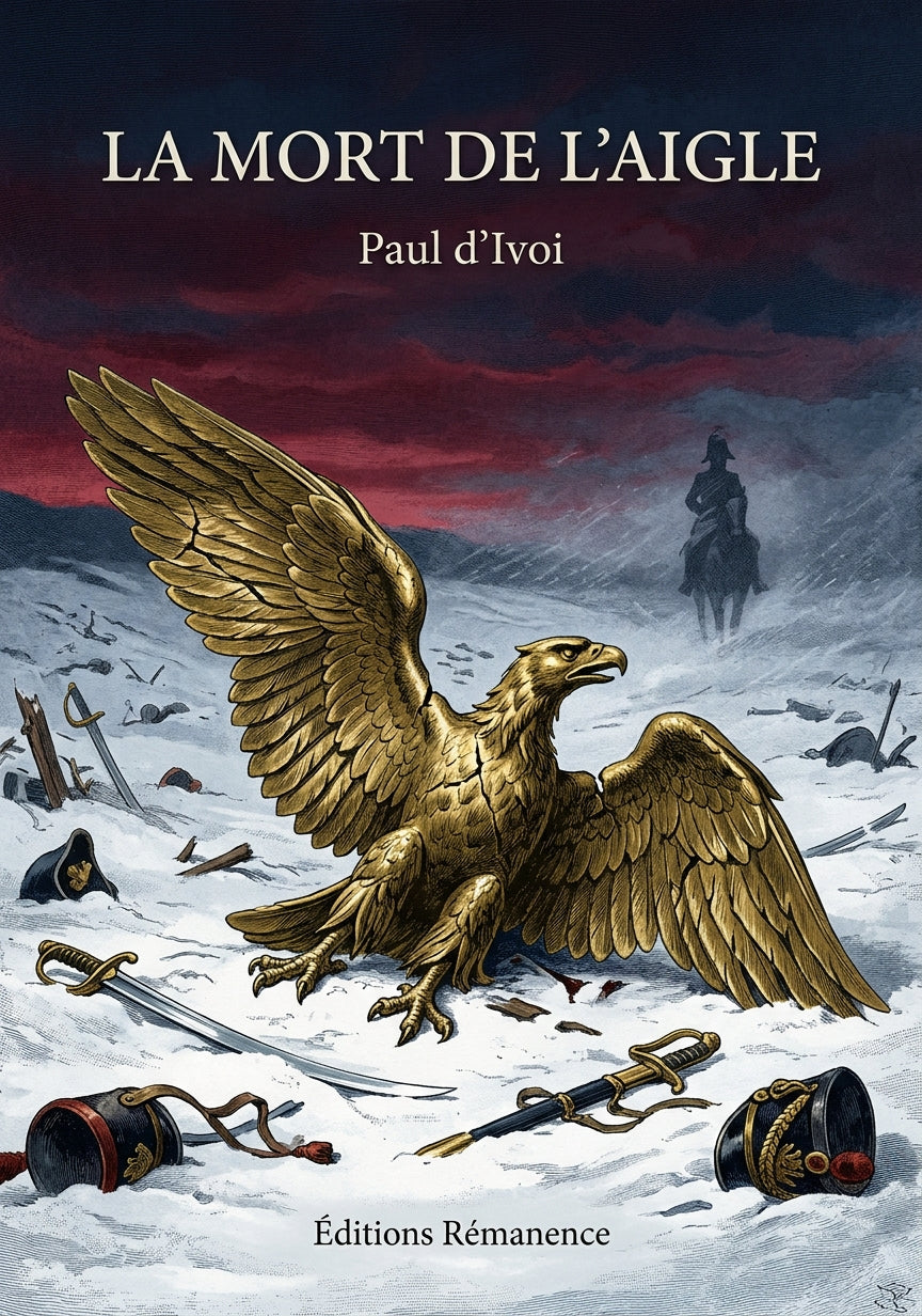 Livre La Mort de l’Aigle par Paul d’Ivoi - Couverture - Editions Remanence