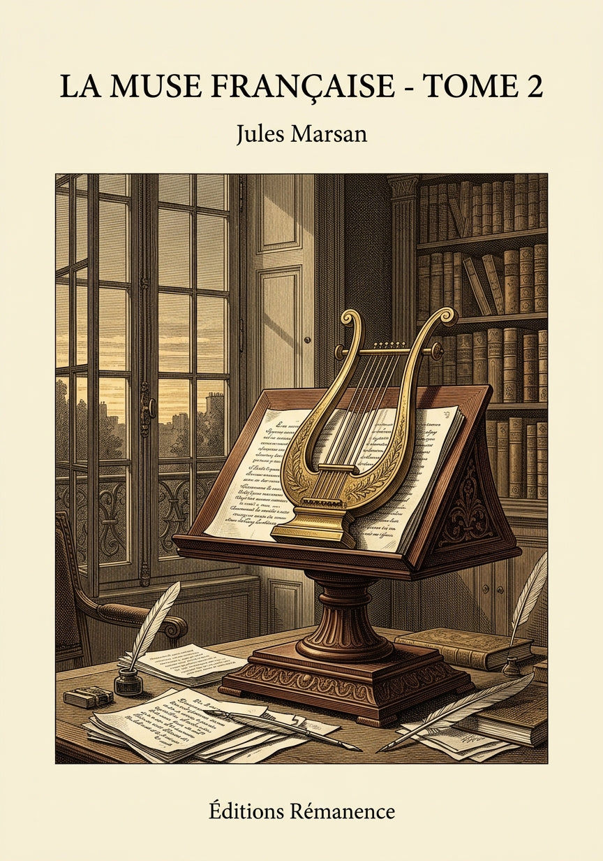 Livre La Muse Française - Tome 2 par Jules Marsan - Couverture - Editions Remanence