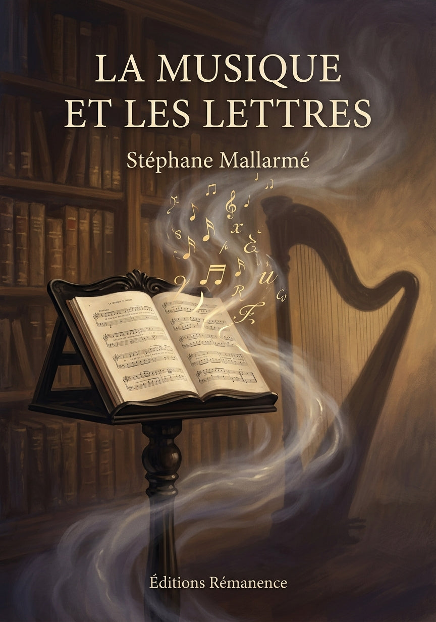 Livre La Musique et les Lettres par Stéphane Mallarmé - Couverture - Editions Remanence