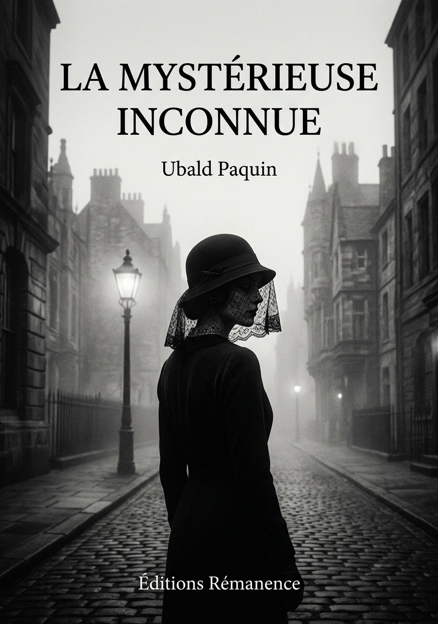 Livre La mystérieuse inconnue par Ubald Paquin - Couverture - Editions Remanence