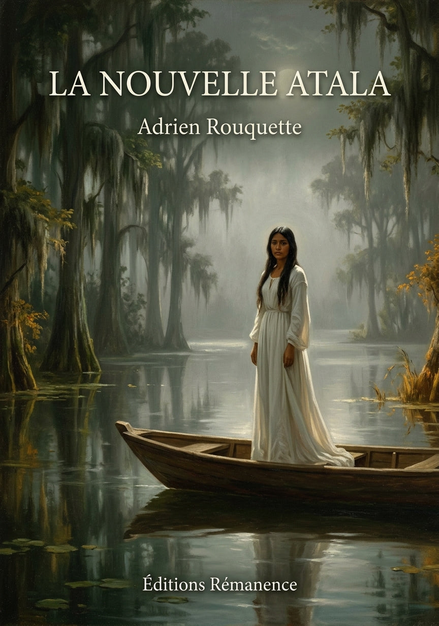 Livre La Nouvelle Atala par Adrien Rouquette - Couverture - Editions Remanence