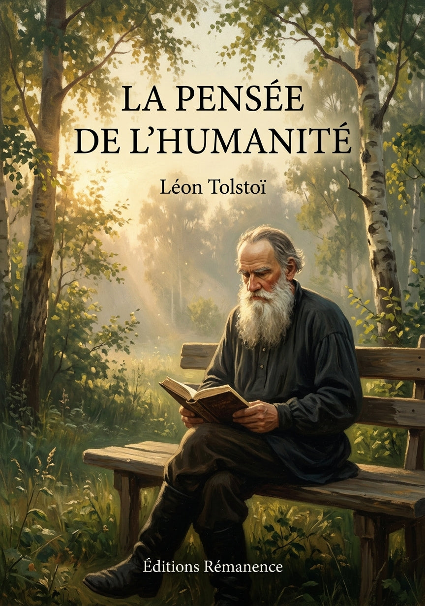 Livre La Pensée de l’humanité par Léon Tolstoï - Couverture - Editions Remanence