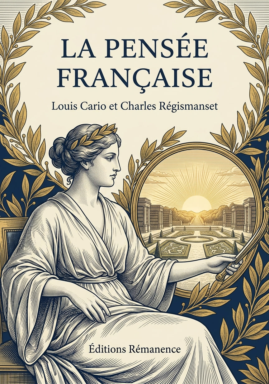 Livre La Pensée française par Louis Cario et Charles Régismanset - Couverture - Editions Remanence