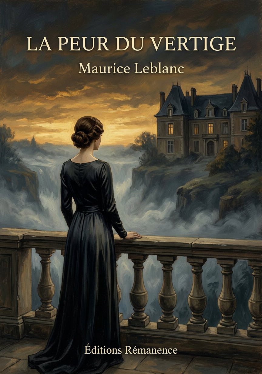 Livre La Peur du vertige par Maurice Leblanc - Couverture - Editions Remanence