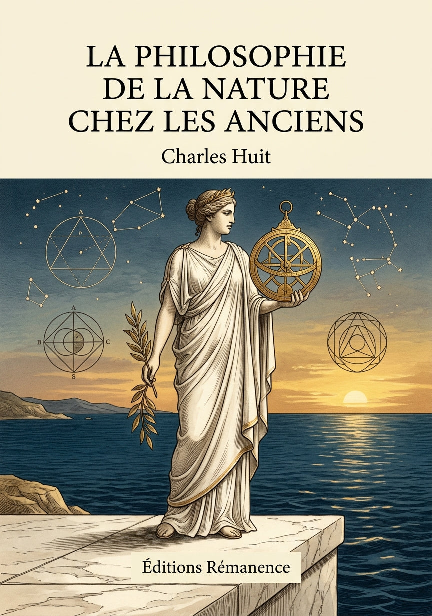 Livre La philosophie de la nature chez les anciens par Charles Huit - Couverture - Editions Remanence