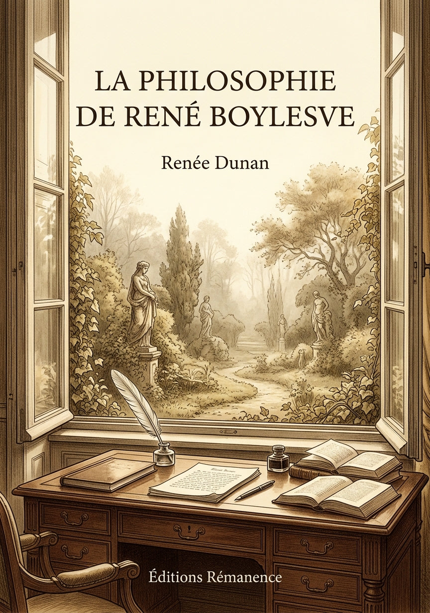 Livre La Philosophie de René Boylesve par Renée Dunan - Couverture - Editions Remanence