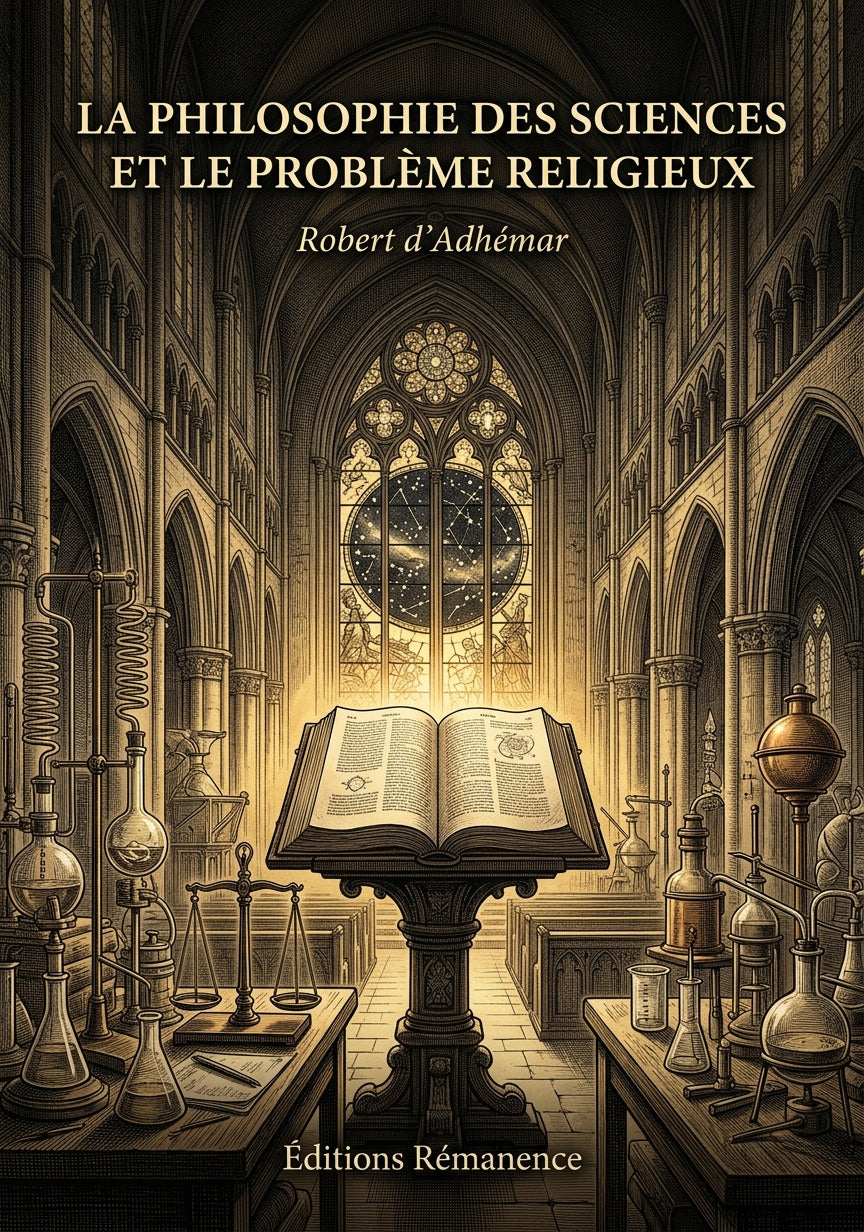 Livre La Philosophie des sciences et le problème religieux par Robert d’Adhémar - Couverture - Editions Remanence