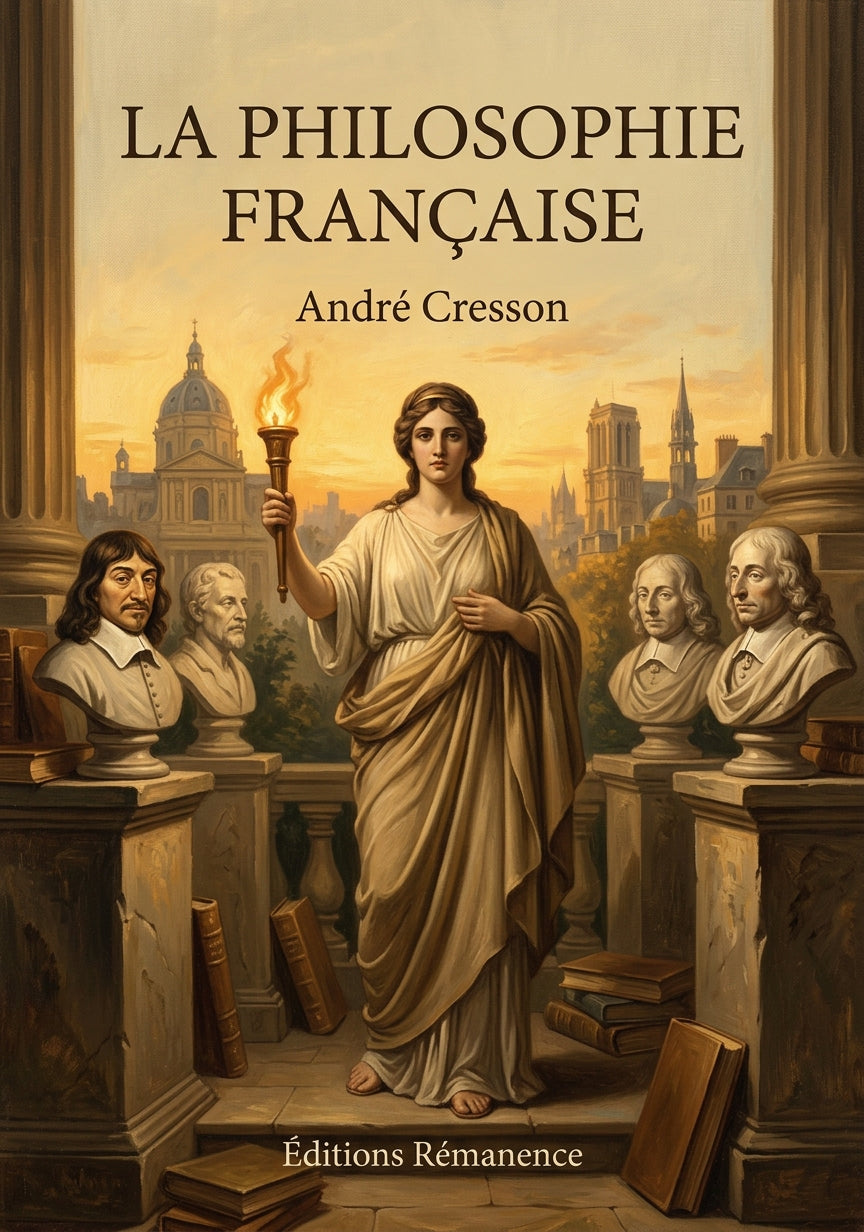 Livre La philosophie française par André Cresson - Couverture - Editions Remanence