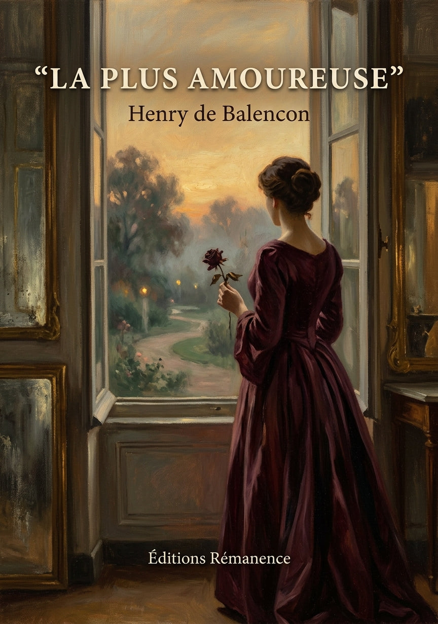 Livre La Plus amoureuse par Henry de Balencon - Couverture - Editions Remanence