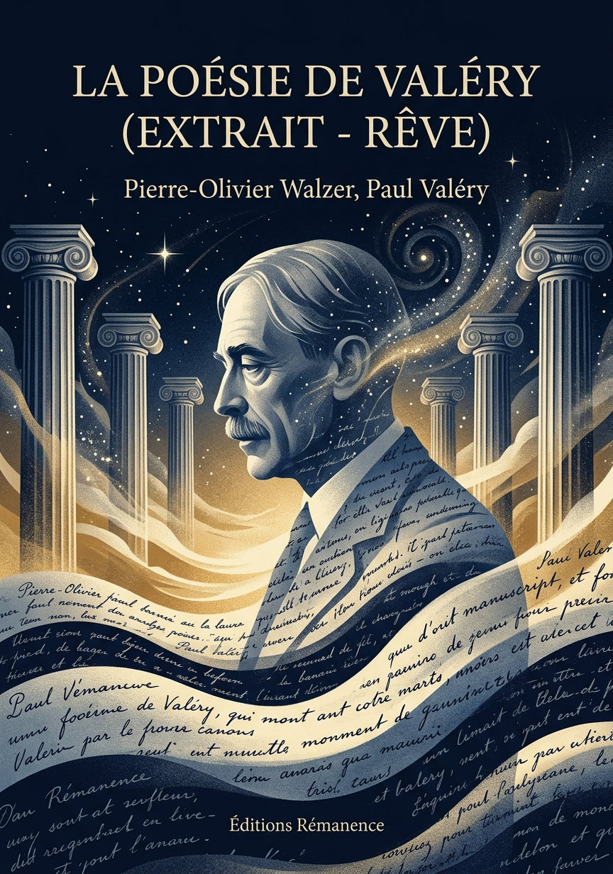 Livre La Poésie de Valéry (extrait - Rêve) par Pierre-Olivier Walzer, Paul Valéry - Couverture - Editions Remanence