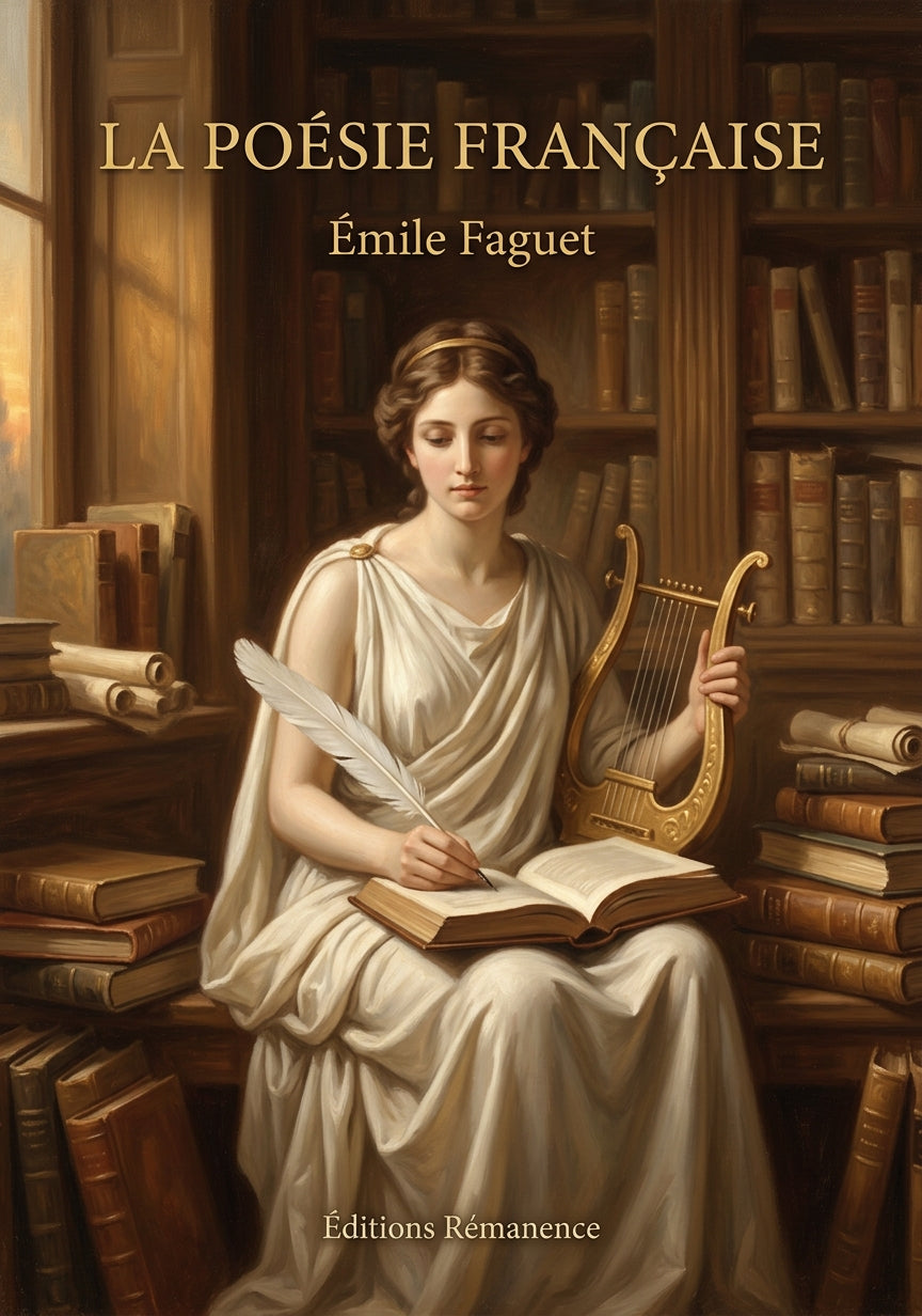 Livre La Poésie française par Émile Faguet - Couverture - Editions Remanence