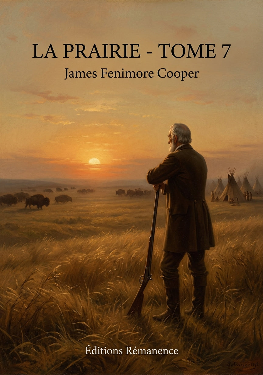 Livre La Prairie - Tome 7 par James Fenimore Cooper - Couverture - Editions Remanence
