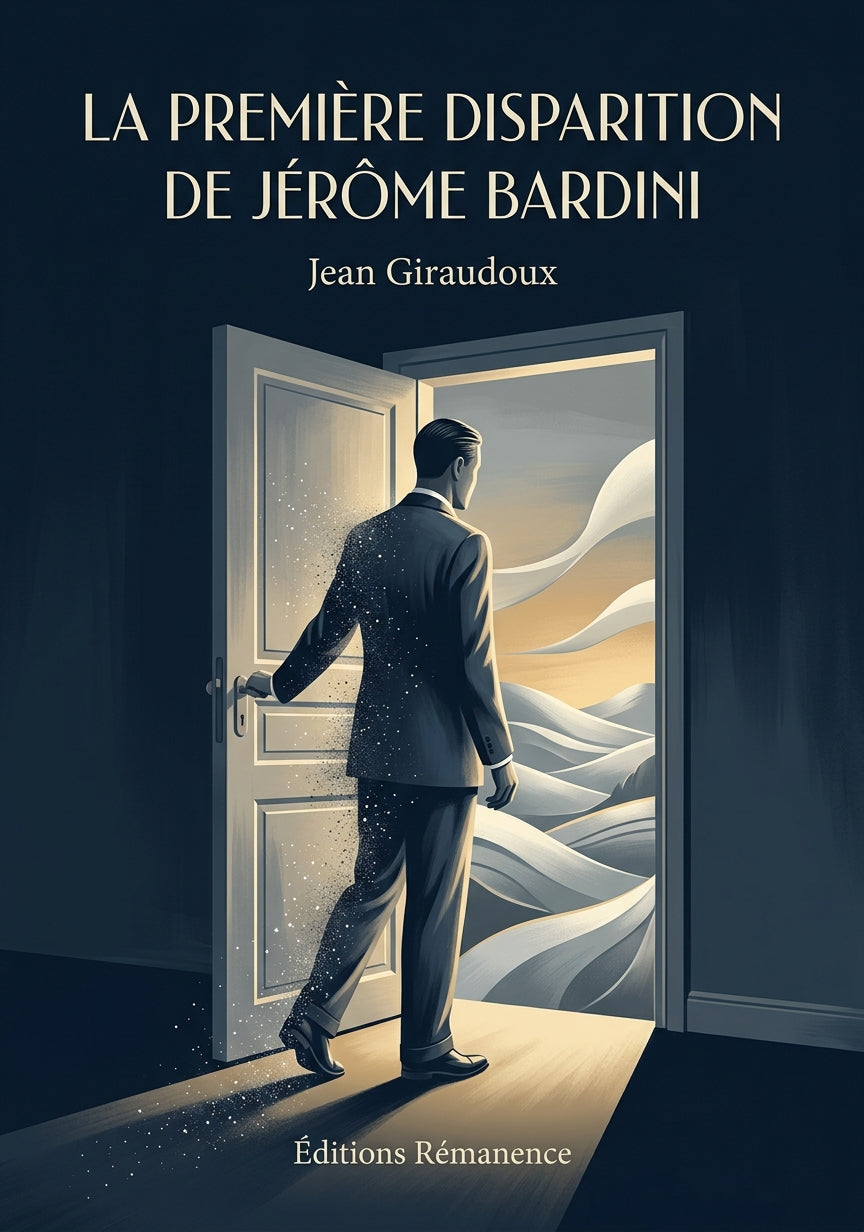Livre La Première Disparition de Jérôme Bardini par Jean Giraudoux - Couverture - Editions Remanence