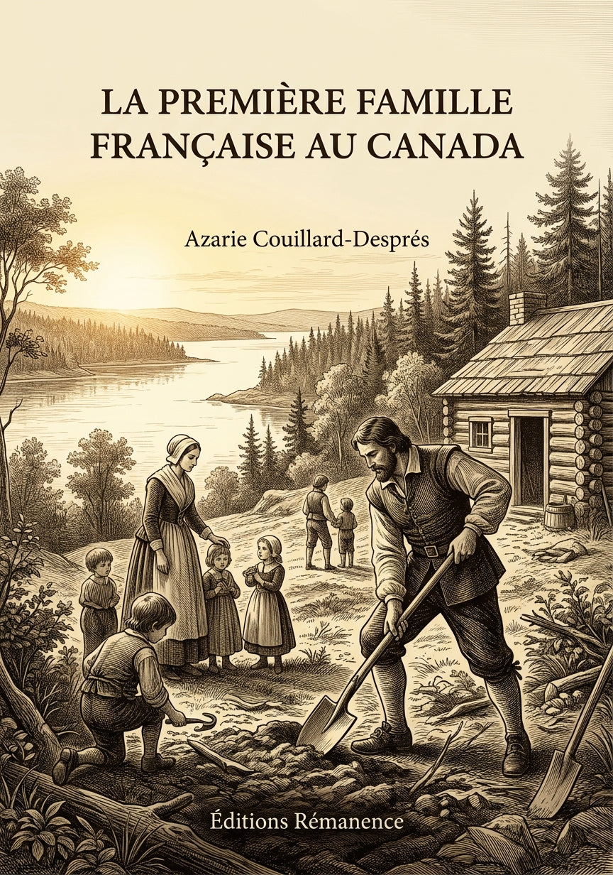 Livre La première famille française au Canada par Azarie Couillard-Després - Couverture - Editions Remanence