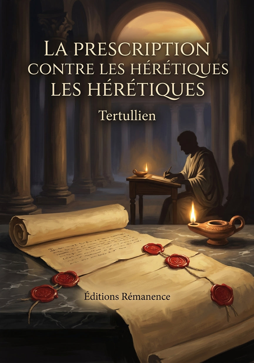 Livre La Prescription contre les hérétiques par Tertullien - Couverture - Editions Remanence