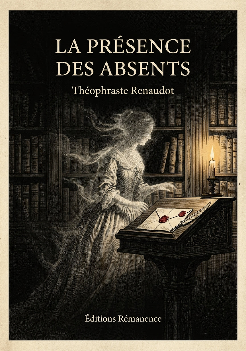 Livre La présence des absents par Théophraste Renaudot - Couverture - Editions Remanence
