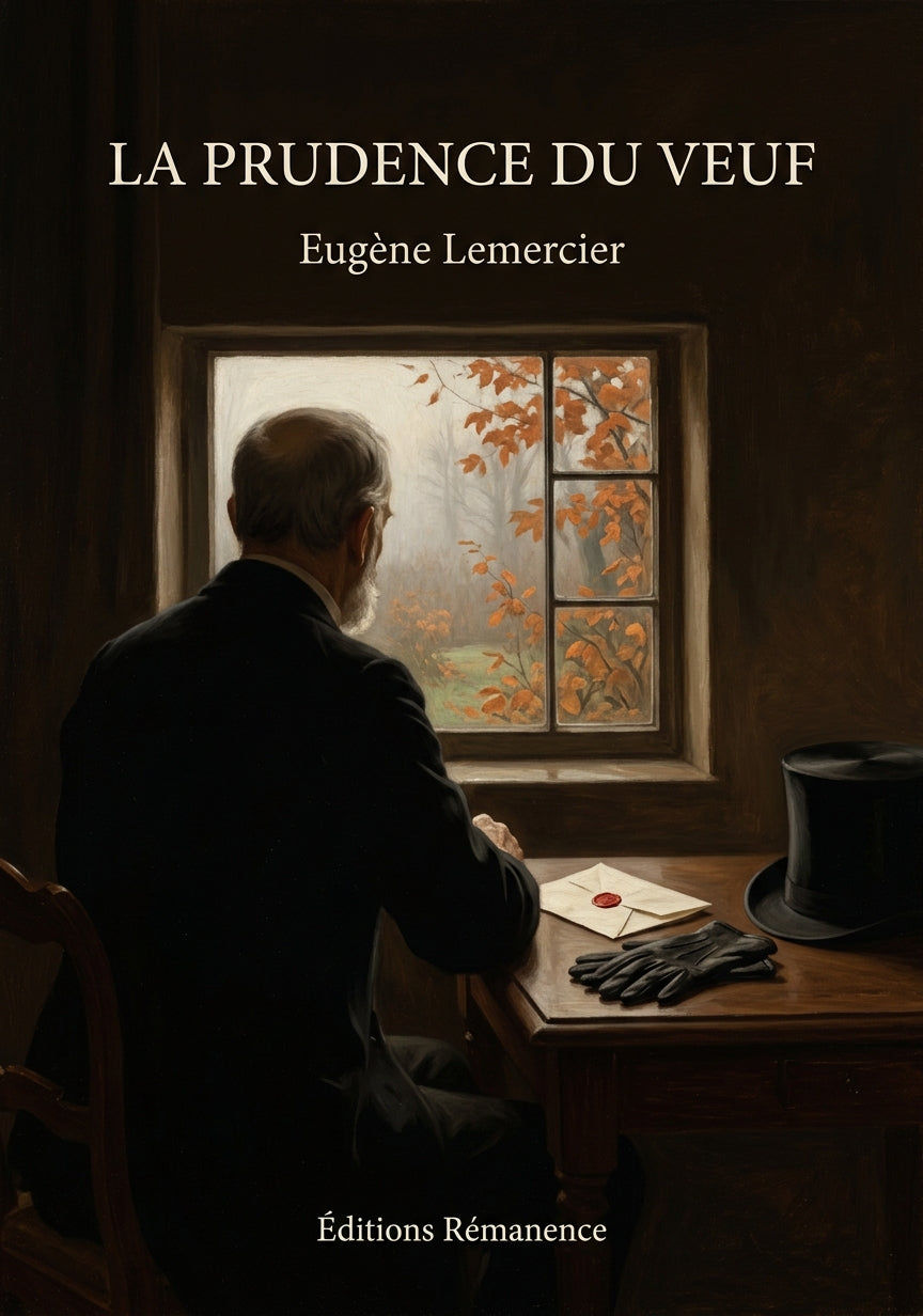 Livre La Prudence du veuf par Eugène Lemercier - Couverture - Editions Remanence
