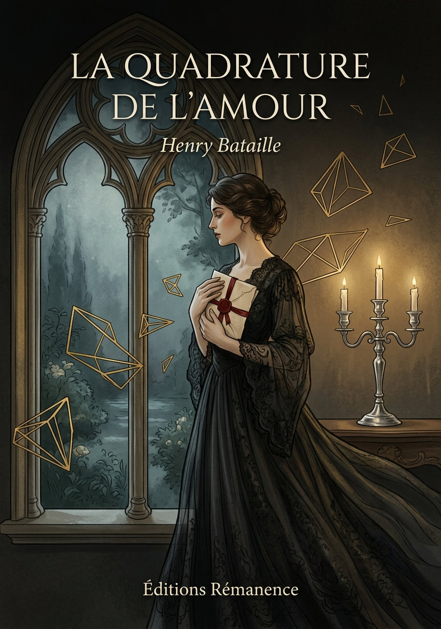 Livre La Quadrature de l’amour par Henry Bataille - Couverture - Editions Remanence