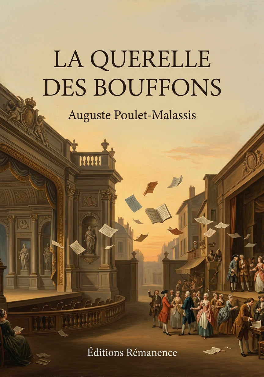 Livre La Querelle des bouffons par Auguste Poulet-Malassis - Couverture - Editions Remanence
