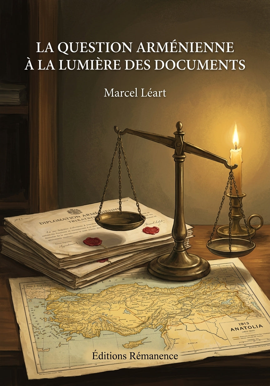 Livre La Question arménienne à la lumière des documents par Marcel Léart - Couverture - Editions Remanence