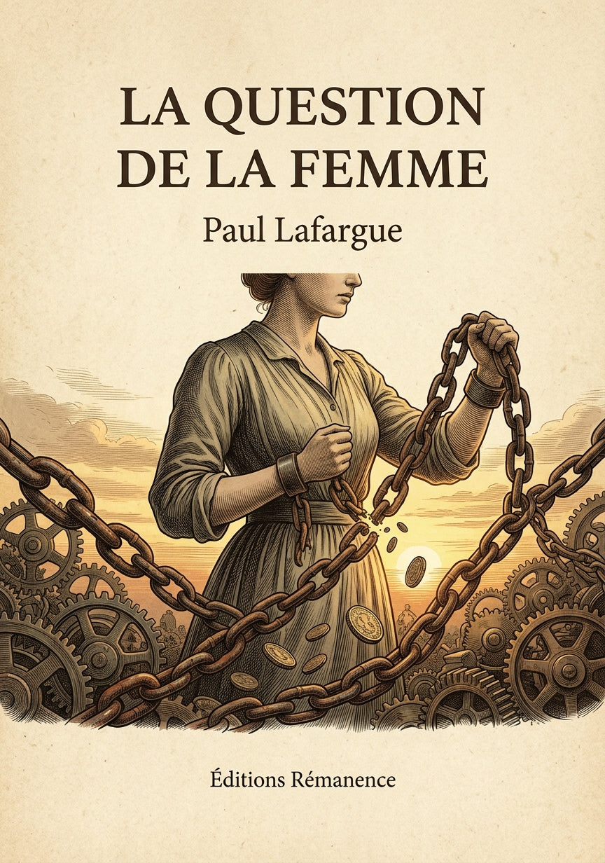 Livre La Question de la femme par Paul Lafargue - Couverture - Editions Remanence