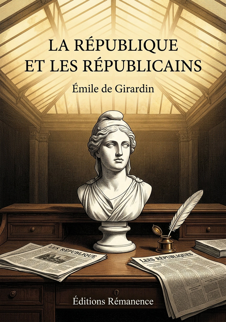 Livre La République et les Républicains par Émile de Girardin - Couverture - Editions Remanence