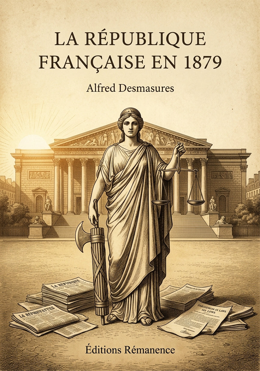 Livre La République française en 1879 par Alfred Desmasures - Couverture - Editions Remanence