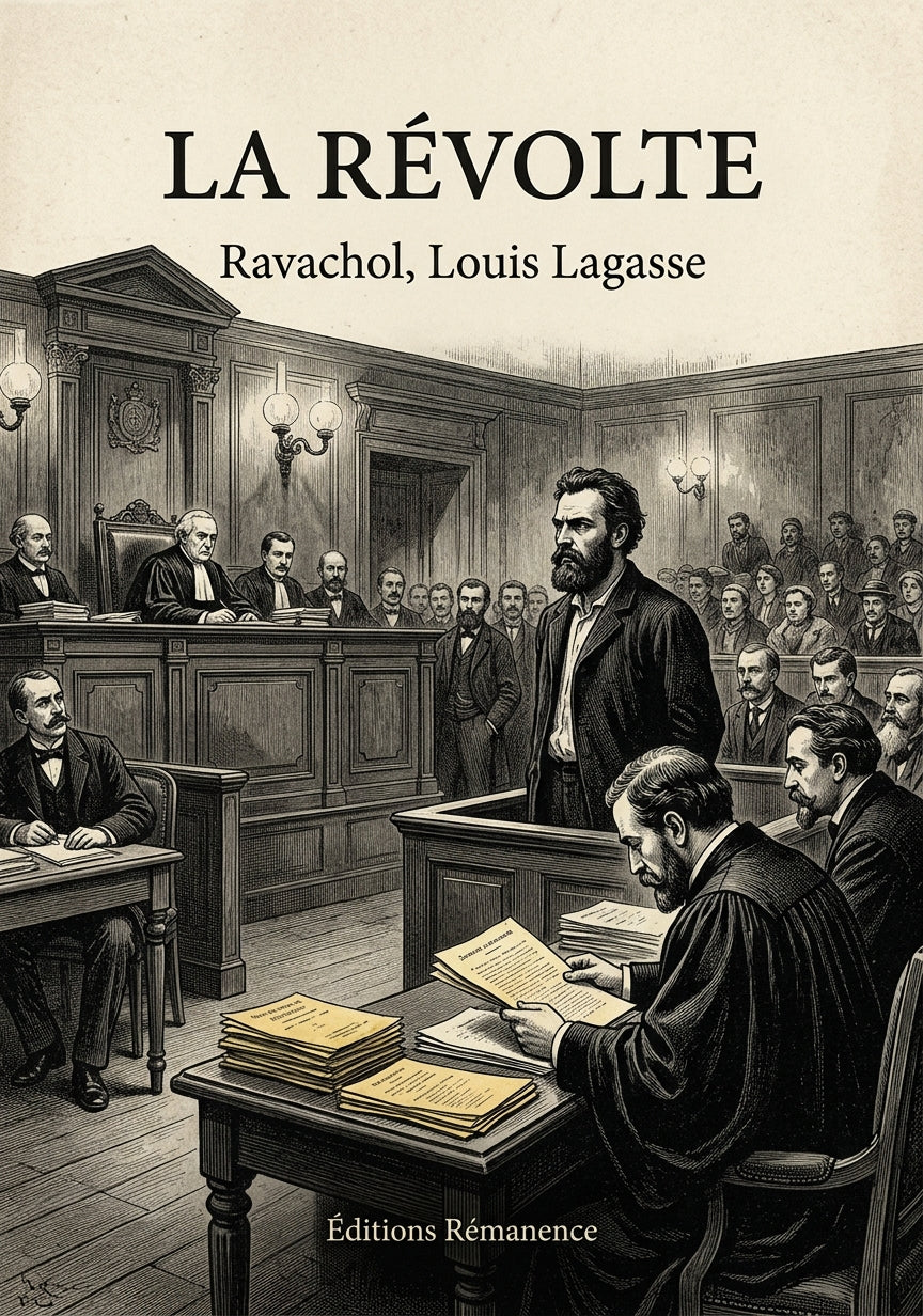 Livre La Révolte par Ravachol, Louis Lagasse - Couverture - Editions Remanence