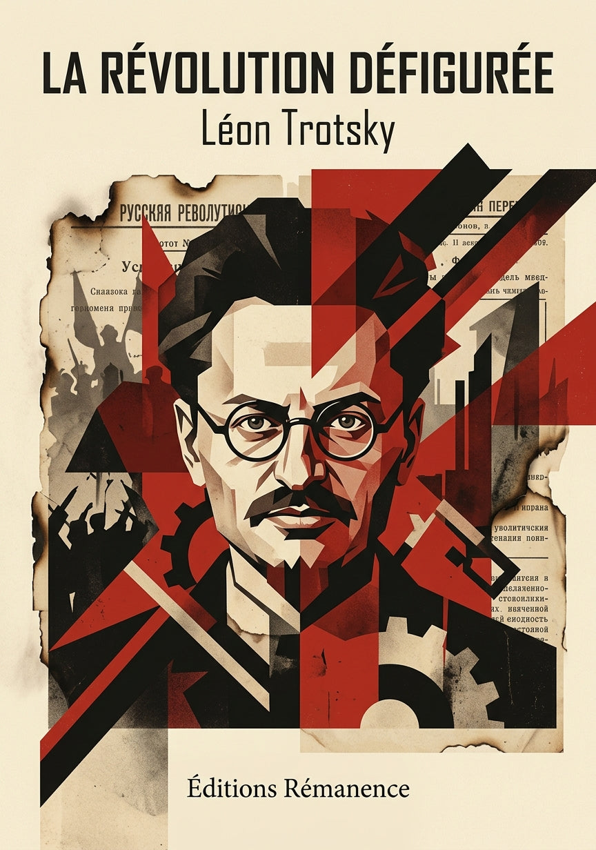 Livre La Révolution défigurée par Léon Trotsky - Couverture - Editions Remanence