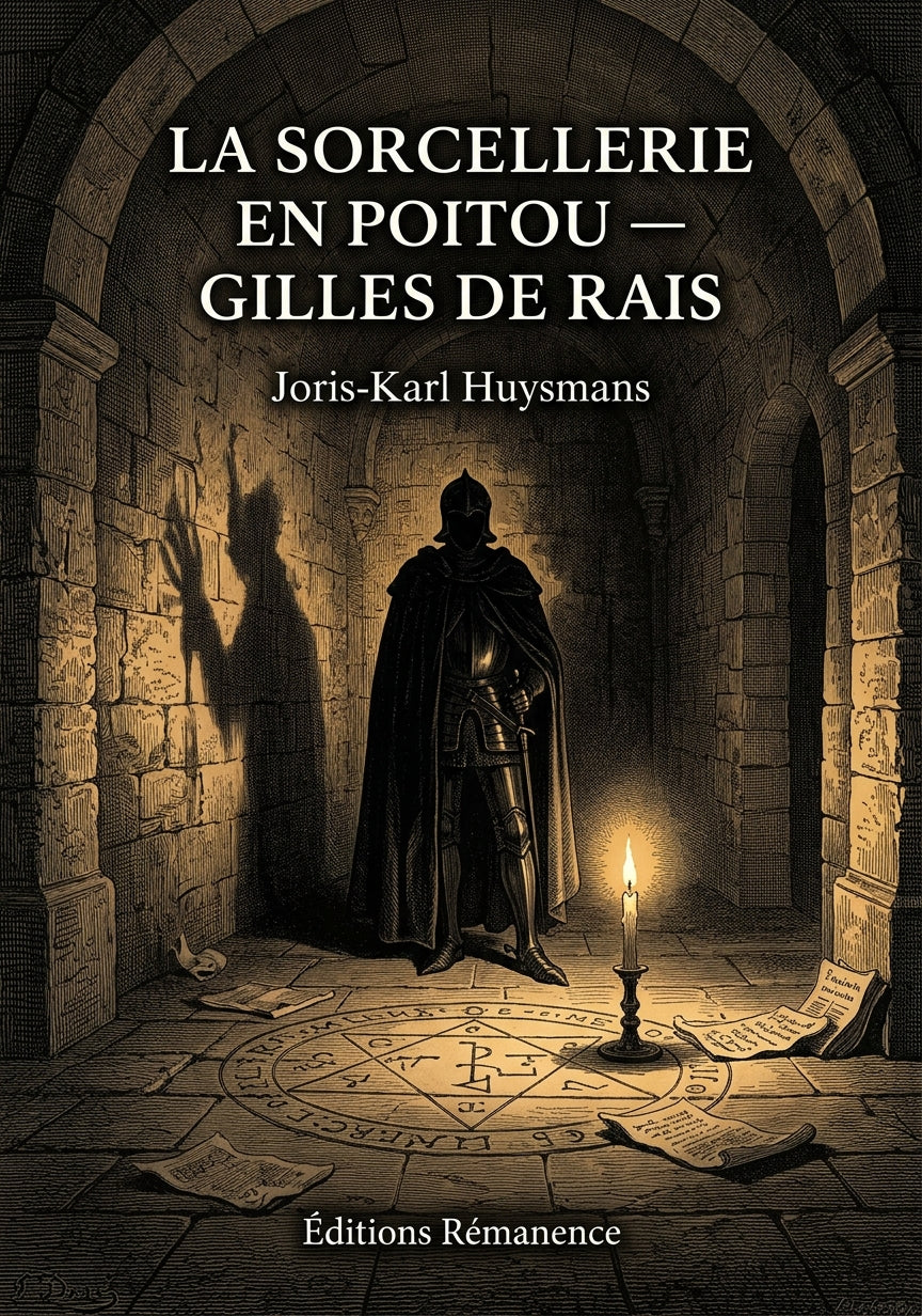 Livre La sorcellerie en Poitou — Gilles de Rais par Joris-Karl Huysmans - Couverture - Editions Remanence
