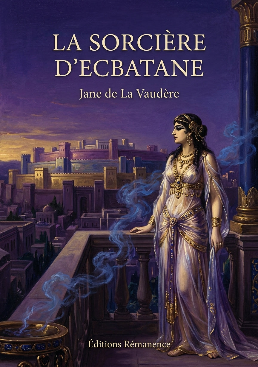 Livre La Sorcière d’Ecbatane par Jane de La Vaudère - Couverture - Editions Remanence