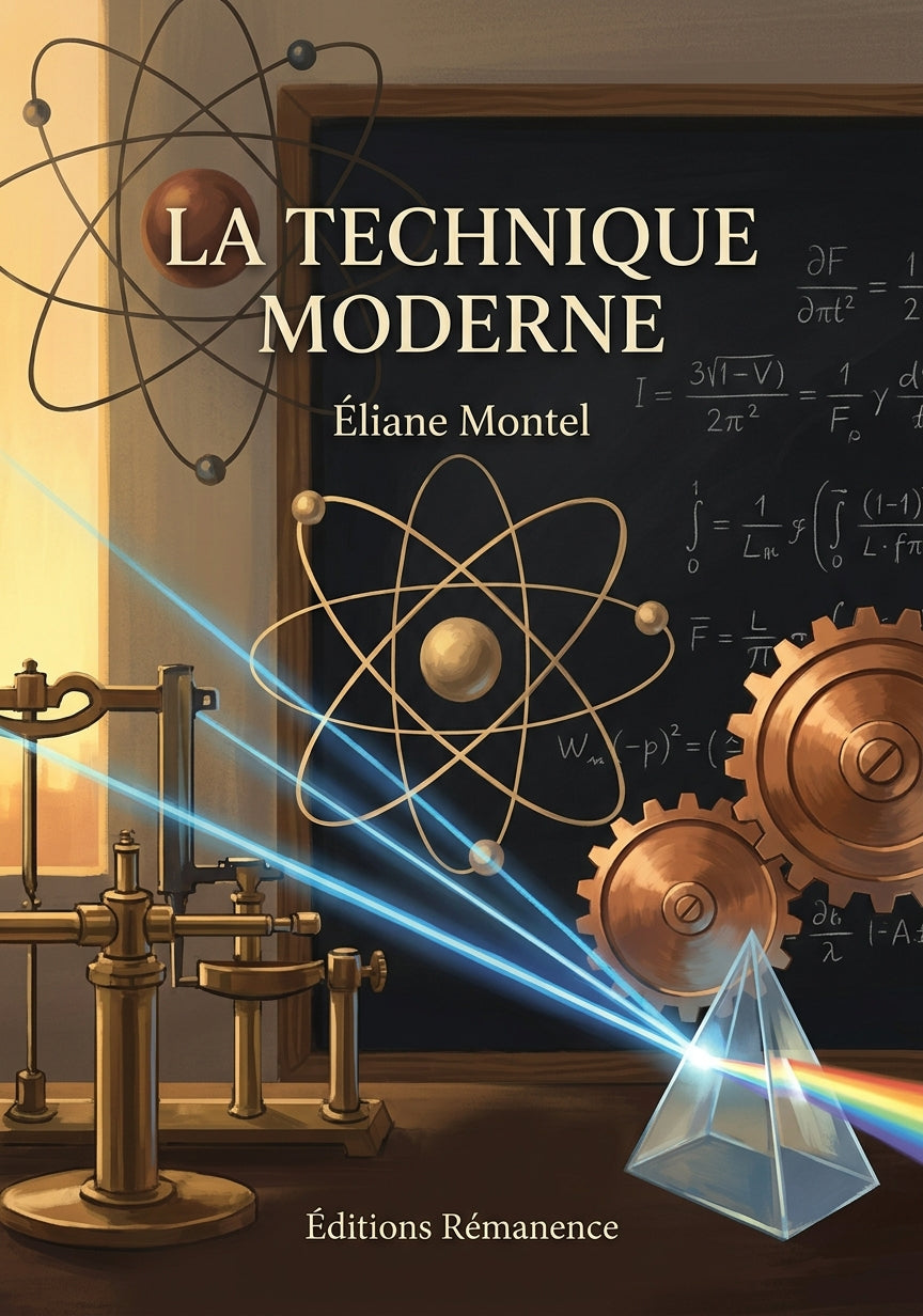Livre La Technique moderne par Éliane Montel - Couverture - Editions Remanence