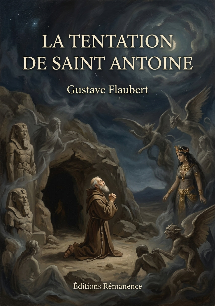 Livre La Tentation de saint Antoine par Gustave Flaubert - Couverture - Editions Remanence