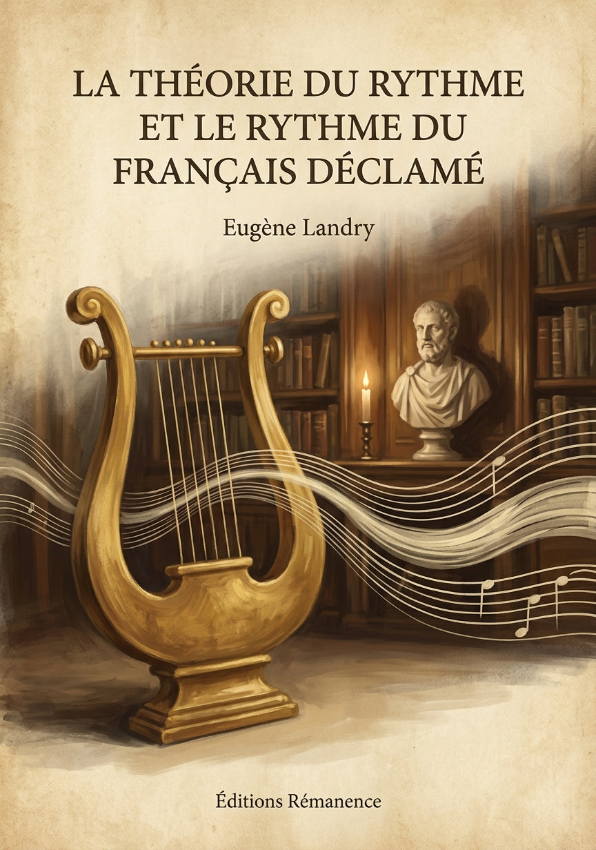 Livre La Théorie du rythme et le Rythme du français déclamé par Eugène Landry - Couverture - Editions Remanence