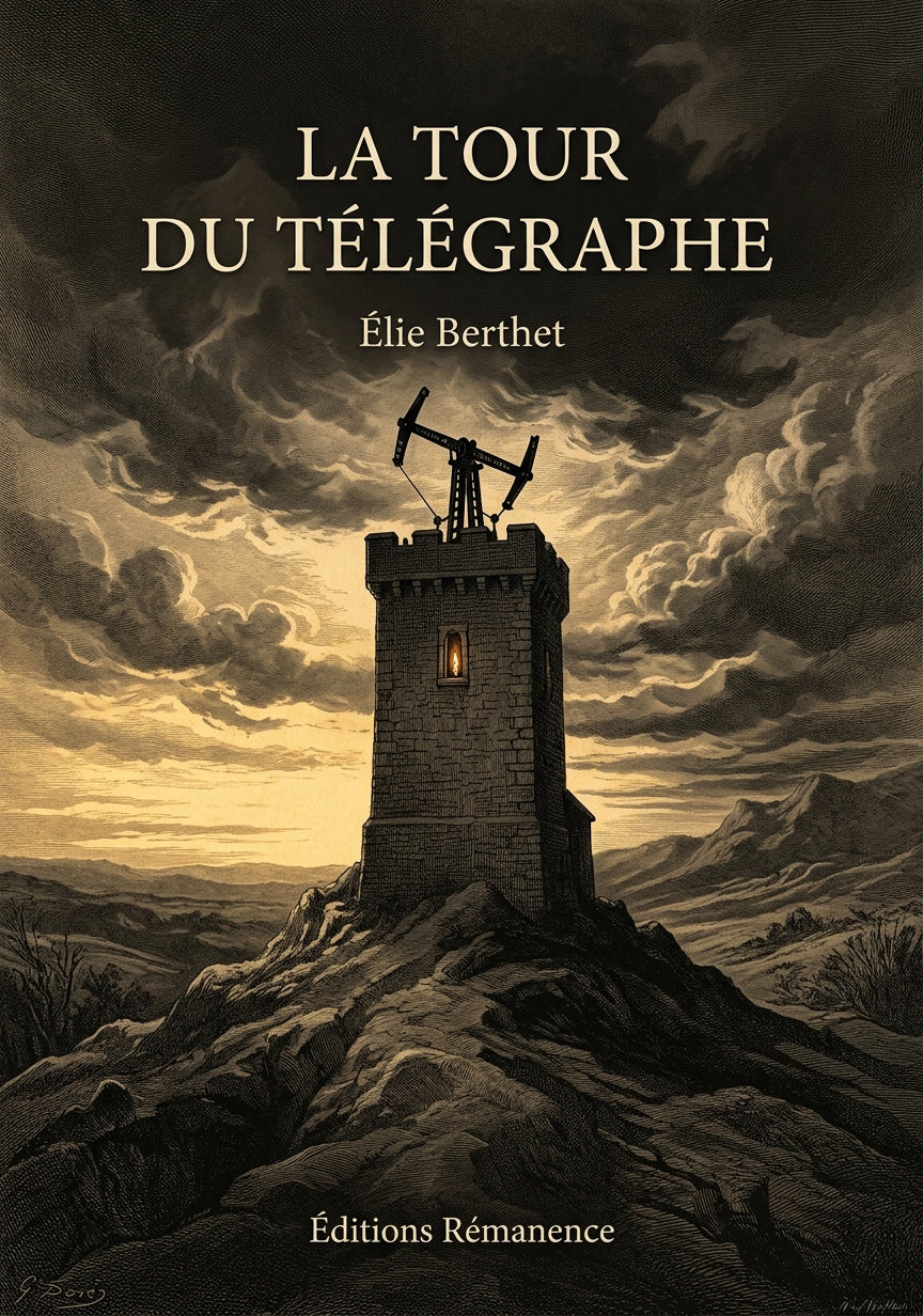 Livre La Tour du télégraphe par Élie Berthet - Couverture - Editions Remanence