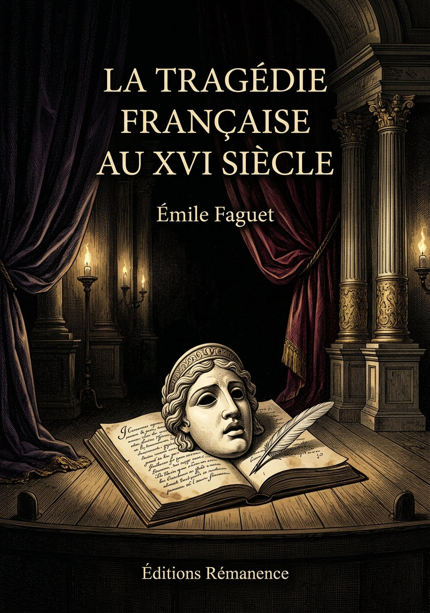 Livre La Tragédie française au XVI siècle par Émile Faguet - Couverture - Editions Remanence