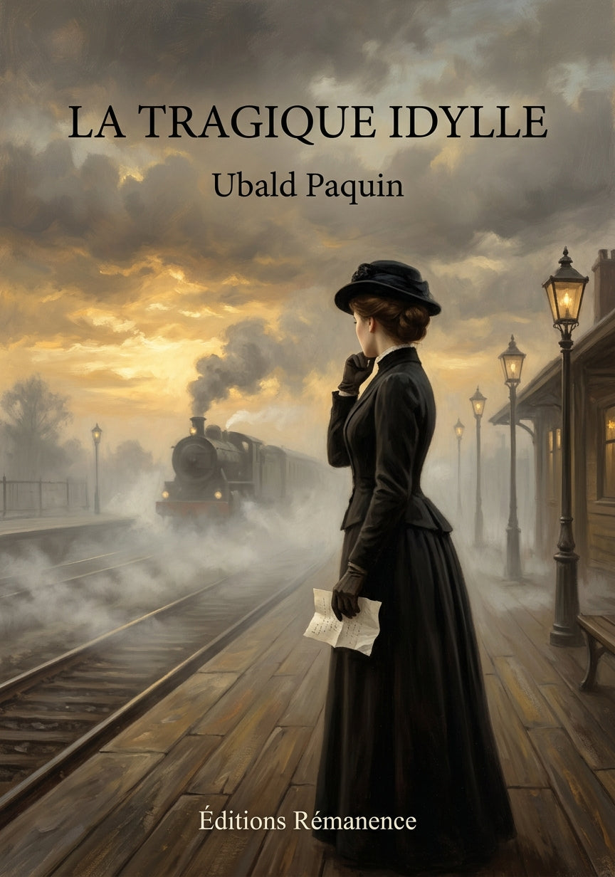 Livre La tragique idylle par Ubald Paquin - Couverture - Editions Remanence