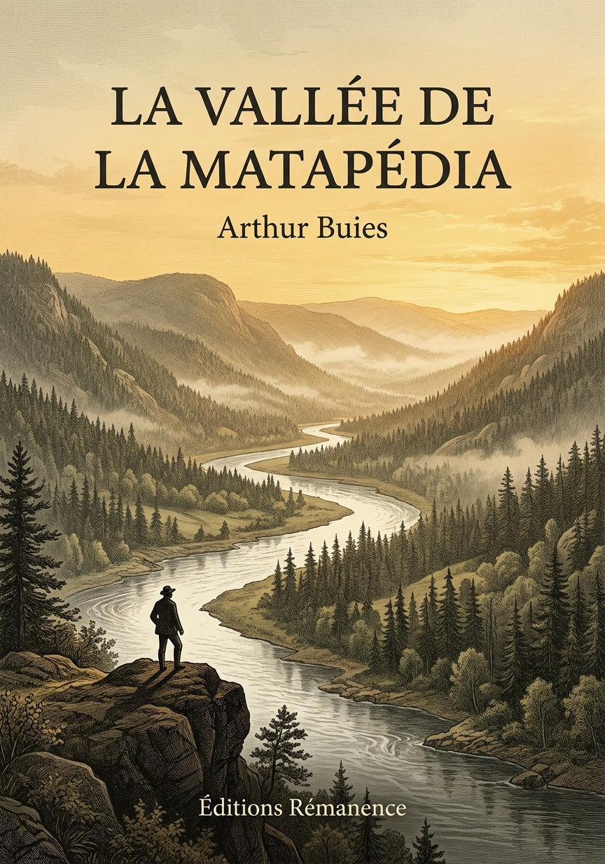 Livre La vallée de la Matapédia par Arthur Buies - Couverture - Editions Remanence