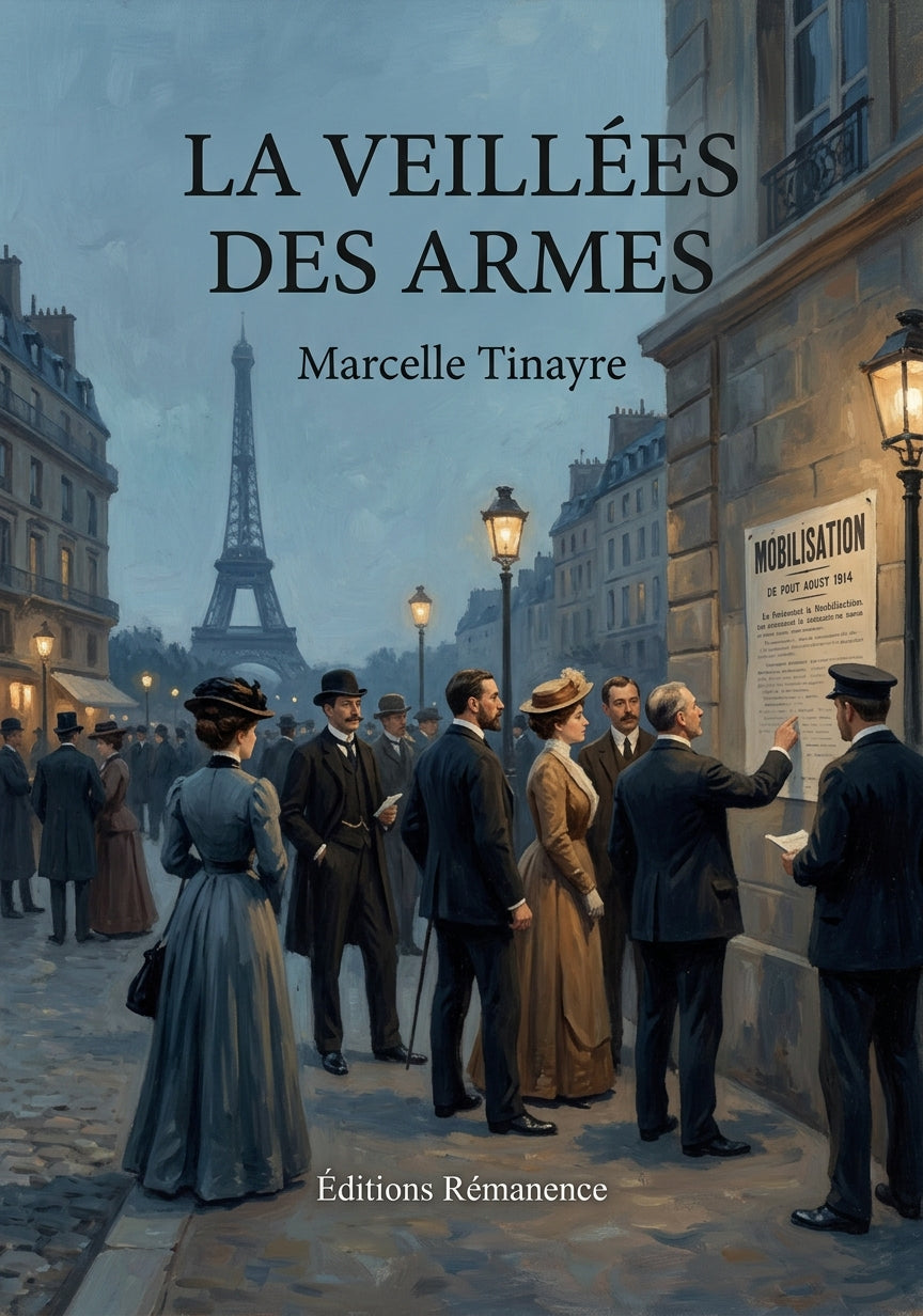 Livre La Veillées des armes par Marcelle Tinayre - Couverture - Editions Remanence