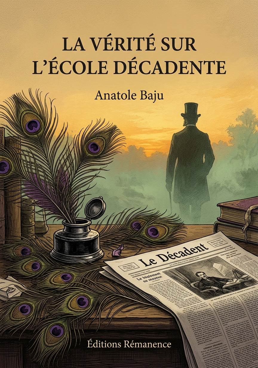 Livre La Vérité sur l’école décadente par Anatole Baju - Couverture - Editions Remanence