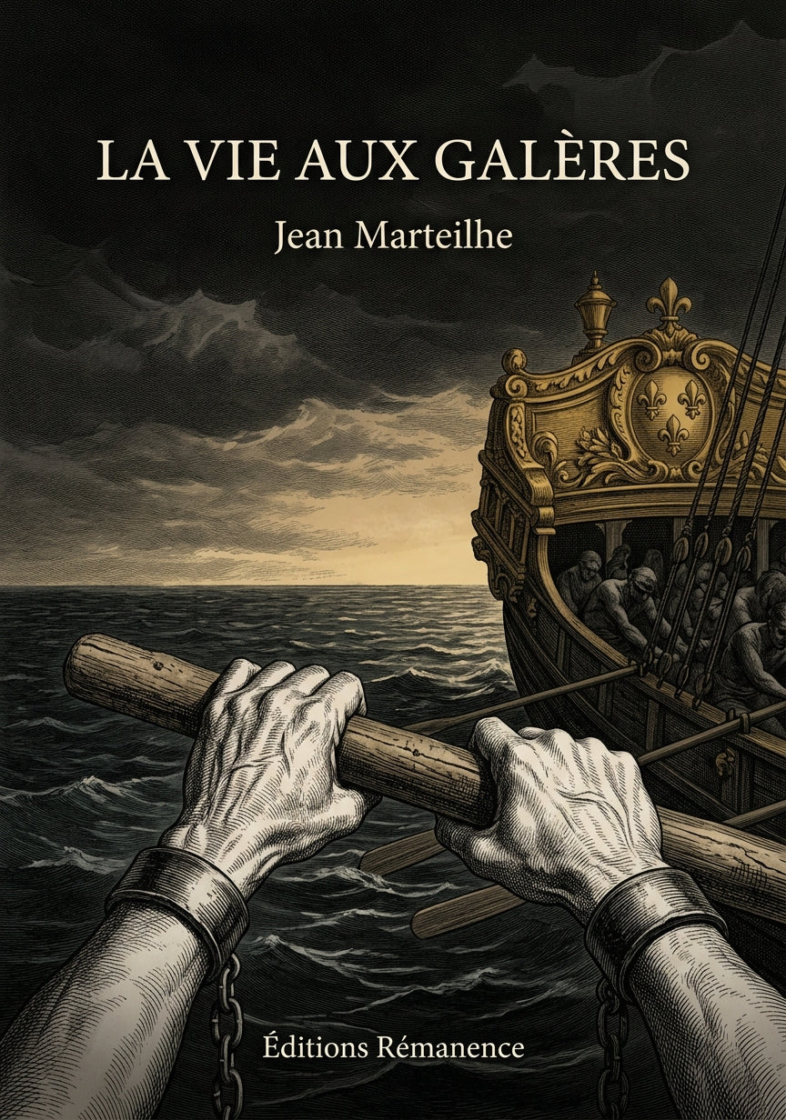 Livre La vie aux galères par Jean Marteilhe - Couverture - Editions Remanence