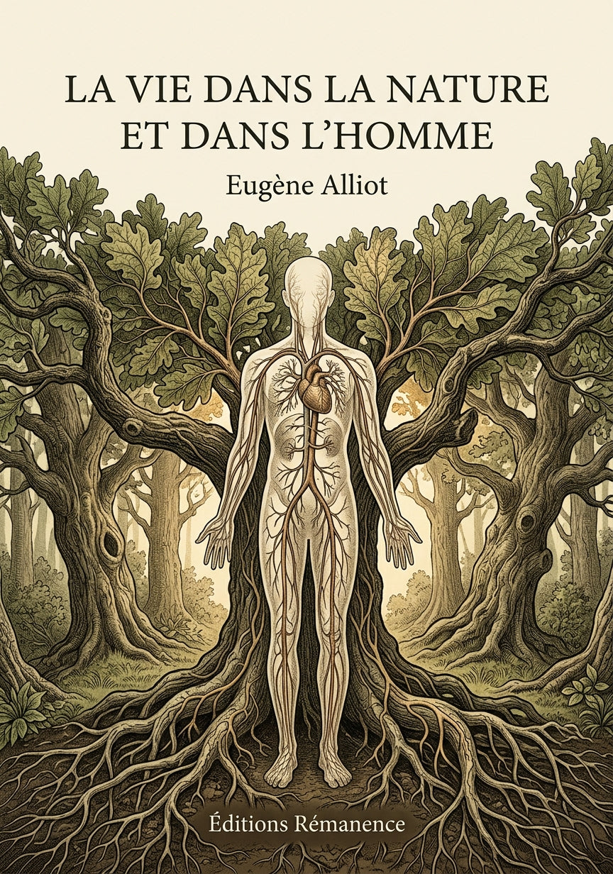 Livre La vie dans la nature et dans l’homme par Eugène Alliot - Couverture - Editions Remanence