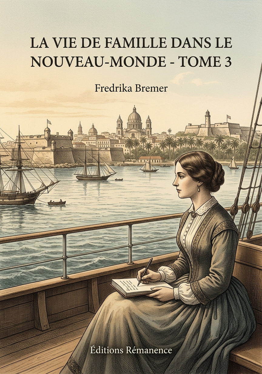 Livre La Vie de famille dans le Nouveau-Monde - Tome 3 par Fredrika Bremer - Couverture - Editions Remanence