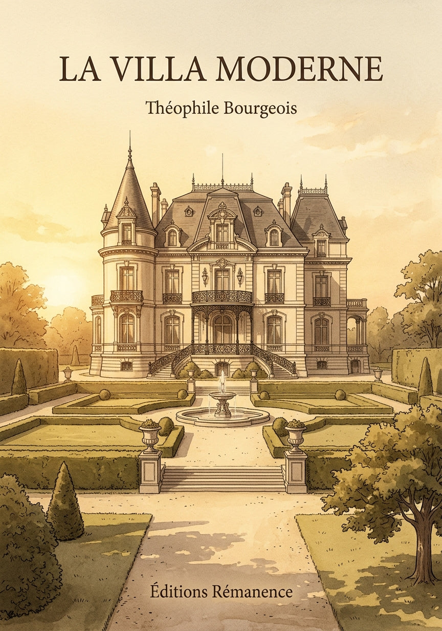Livre La Villa Moderne par Théophile Bourgeois - Couverture - Editions Remanence