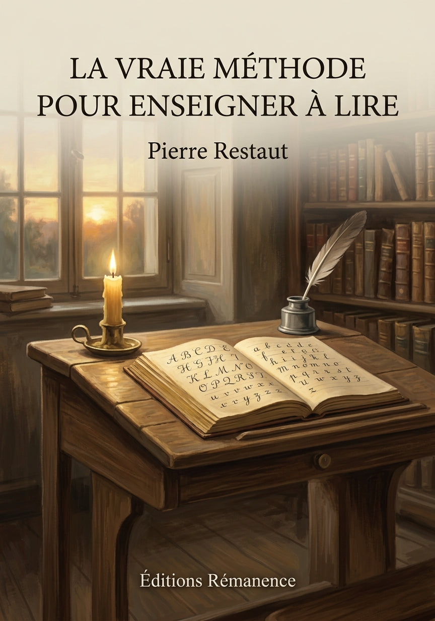 Livre La Vraie Méthode pour enseigner à lire par Pierre Restaut - Couverture - Editions Remanence