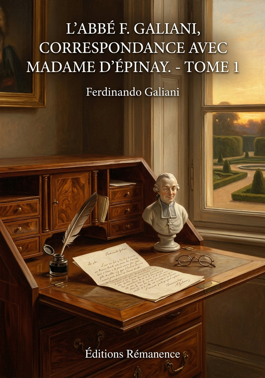 Livre L’abbé F. Galiani, correspondance avec madame d’Épinay. - Tome 2 par Ferdinando Galiani - Couverture - Editions Remanence