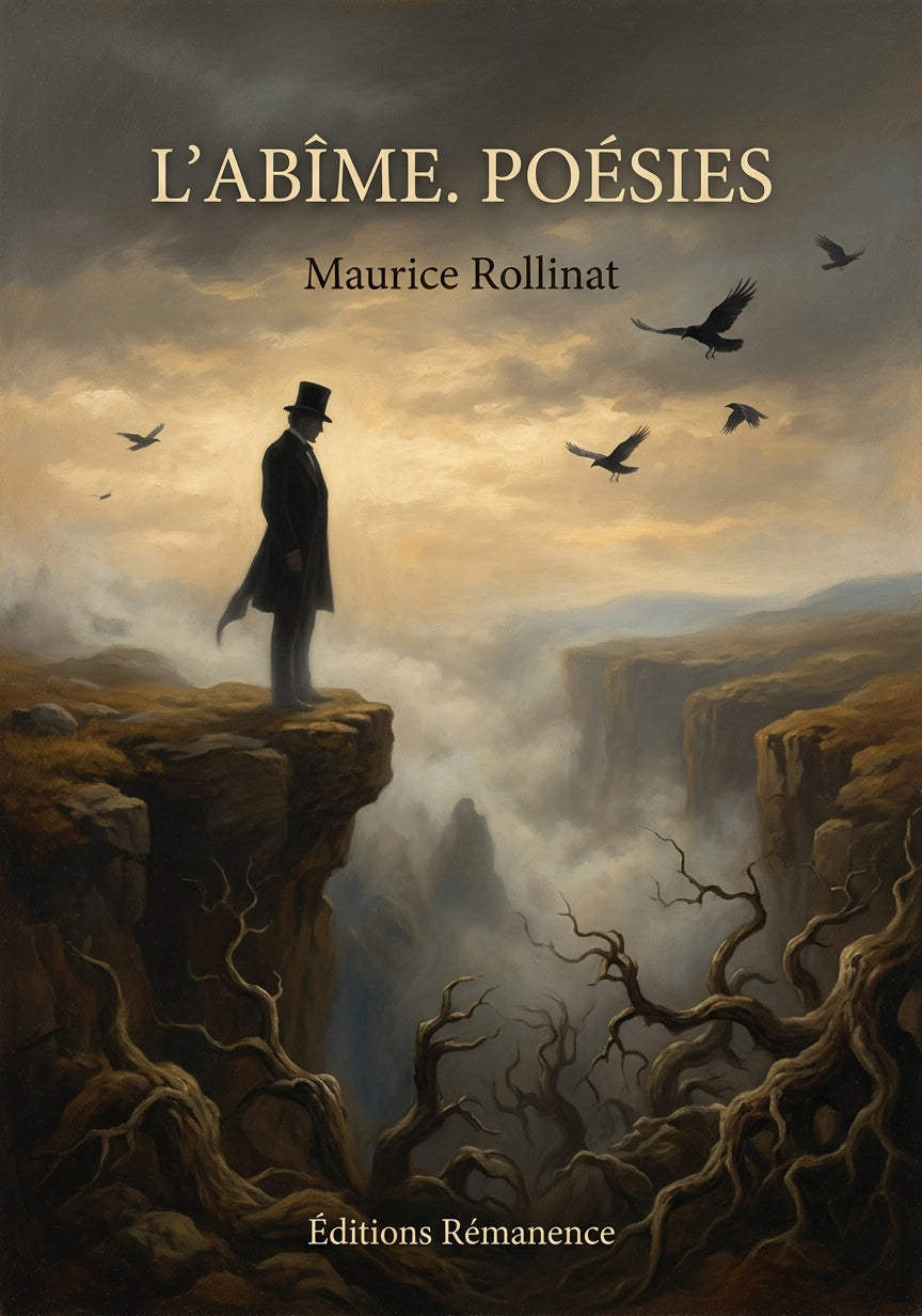 Livre L’Abîme. Poésies par Maurice Rollinat - Couverture - Editions Remanence